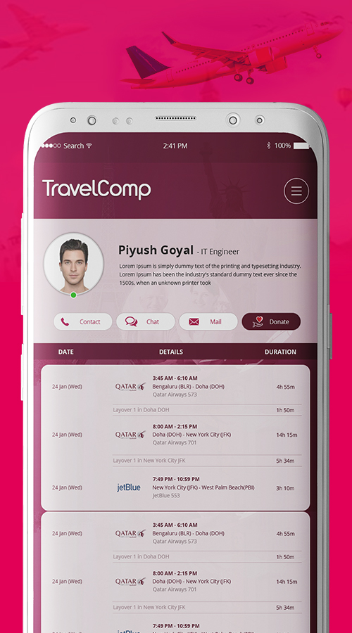 Trip Comrade (Travel Booking app): screenshot 3